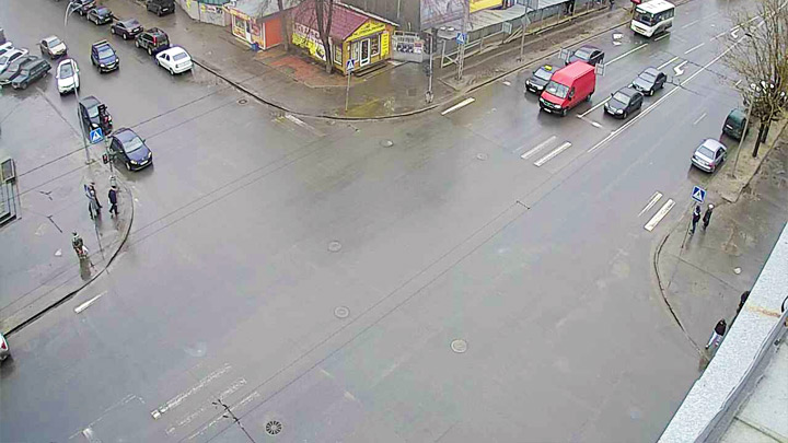 Онлайн веб-камера на перекрёстке Ленина - Анохина